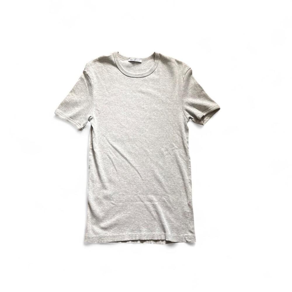 ZARA Ribbed Essential T-Shirt